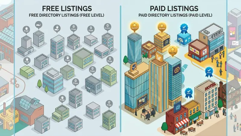 Free vs Paid Manchester Business Directory Listings