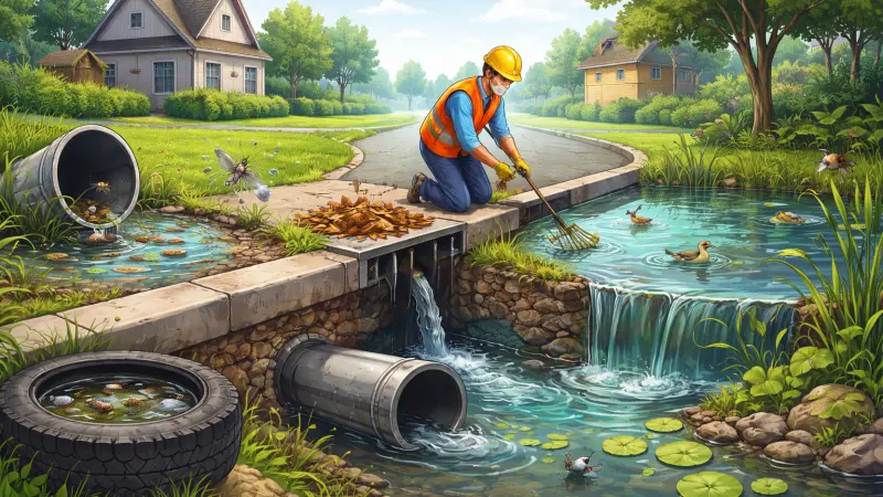 The Importance of Proper Drainage to Prevent Water Pest Breeding