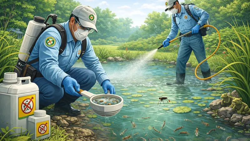 How Water Pest Control Services Manage Mosquito Larvae