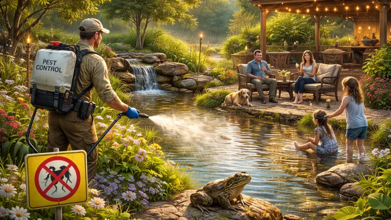 How Water Pest Control Enhances Outdoor Living Spaces