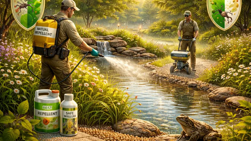 Using Repellents and Barrier Treatments in Water Pest Control
