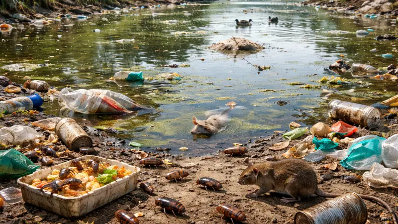 The Relationship Between Water Pollution and Pest Infestation