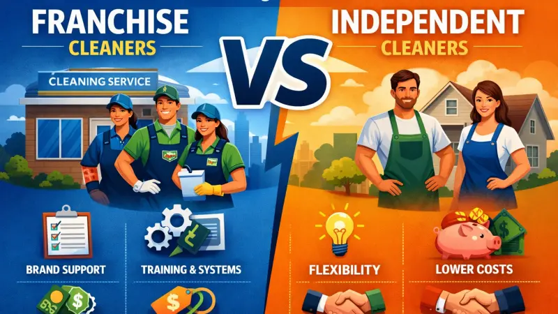 Choosing Between Franchise and Independent Cleaners