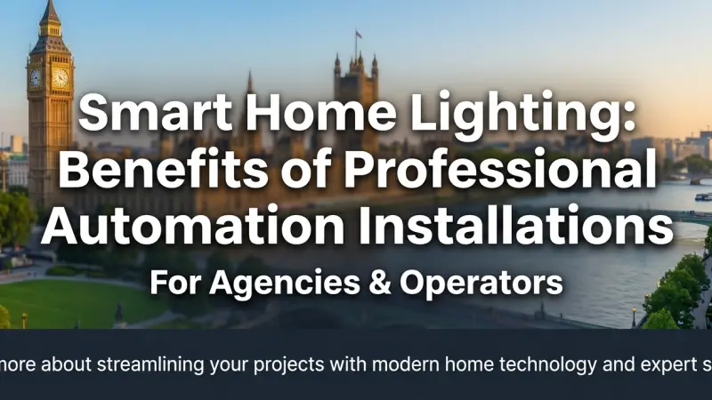 Smart Home Lighting Benefits of Professional Automation Installations