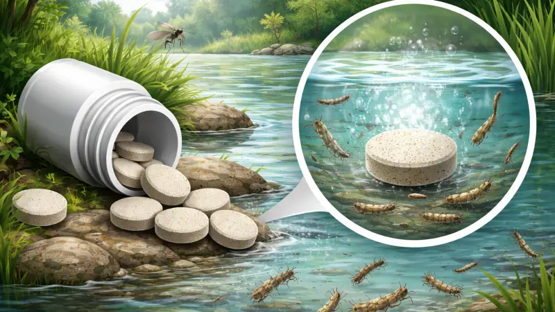 The Role of Larvicidal Tablets in Water Pest Control