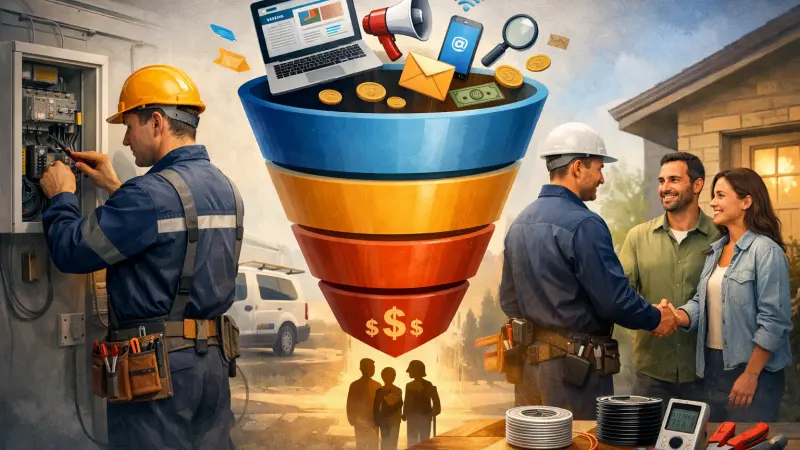 Build a High Converting Sales Funnel for UK Electrical Services