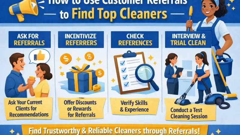 Use Customer Referrals to Find Top Cleaners UK