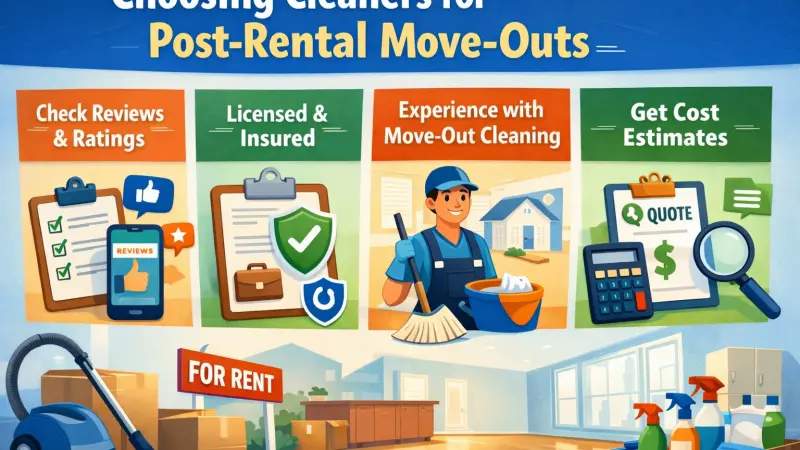 Choosing Cleaners for Post Rental Move Outs UK