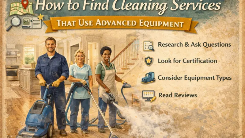 Find Cleaning Services with Advanced Equipment Expert