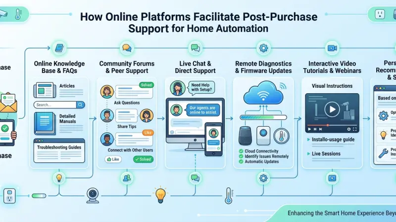 How Online Platforms Facilitate Post Purchase Support for Home Automation
