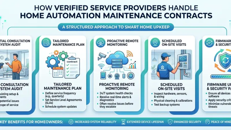 How Verified Service Providers Handle Home Automation Maintenance Contracts