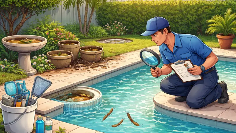 How to Inspect Swimming Pools for Water Pest Breeding