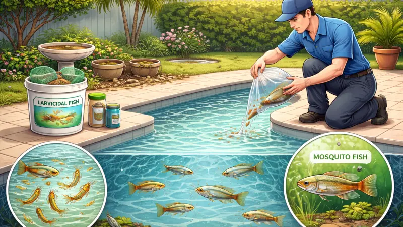 How to Use Larvicidal Fish in Water Pest Control