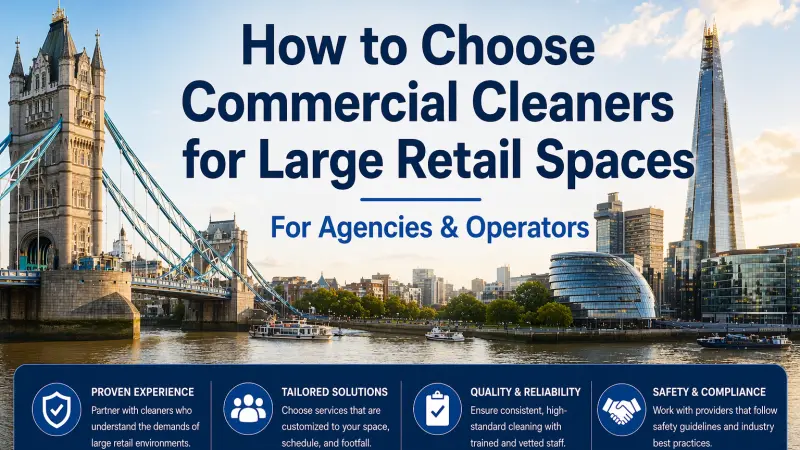 How to Choose Commercial Cleaners for Large Retail Spaces