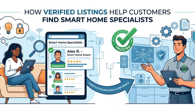 How Verified Listings Help Customers Find Smart Home Specialists