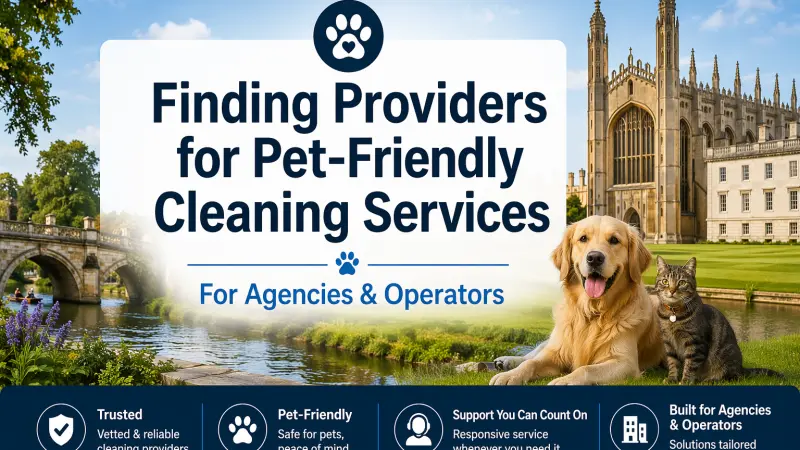 Finding Providers for Pet Friendly Cleaning Services