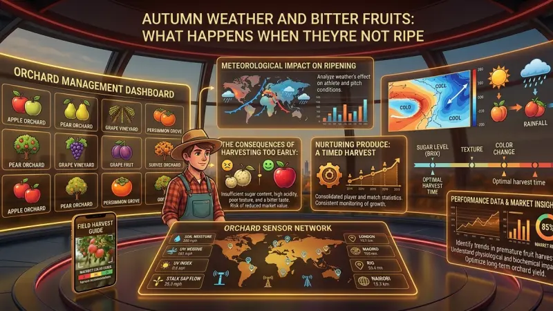Autumn Weather and Bitter Fruits What Happens When They Not Ripe