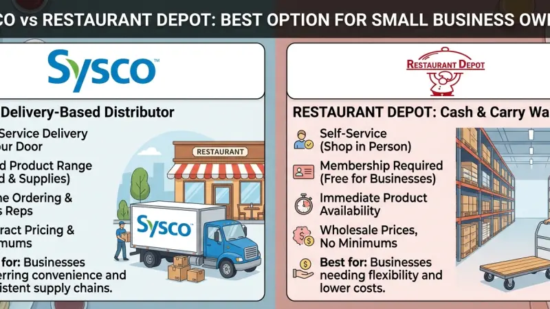 Sysco vs Restaurant Depot Best Option for Small Business Owners
