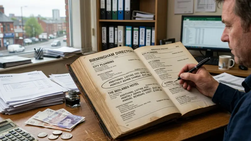 Hidden costs of paid Birmingham directories