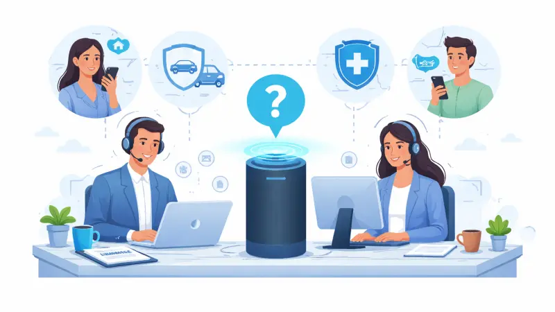 Using voice assistants to answer insurance FAQs for leads