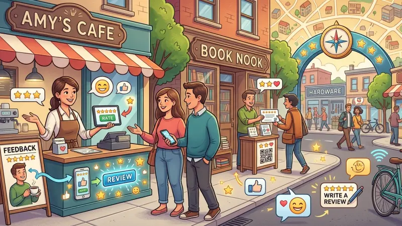 Encouraging customers to leave reviews