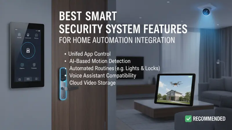 Best Smart Security System Features for Home Automation Integration