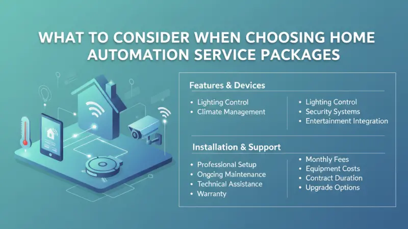 What to Consider When Choosing Home Automation Service Packages A Comprehensive Guide