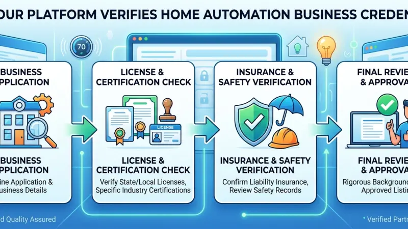 How Our Platform Verifies Home Automation Business Credentials