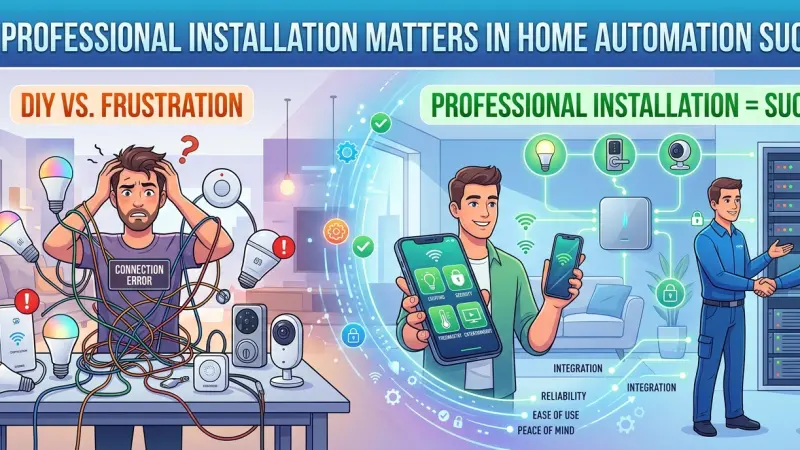 Why Professional Installation Matters in Home Automation Success