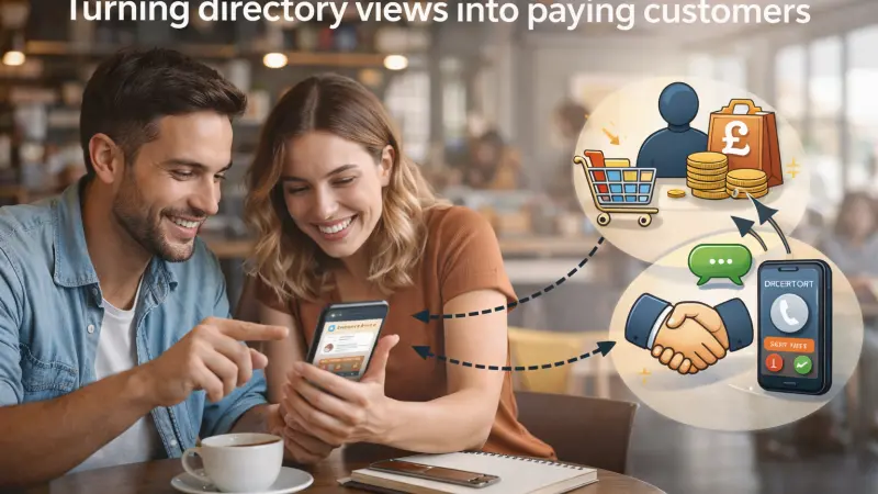 Turning directory views into paying customers