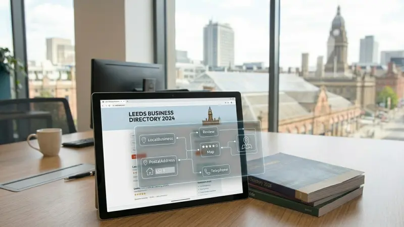 Schema markup for Leeds directory listings