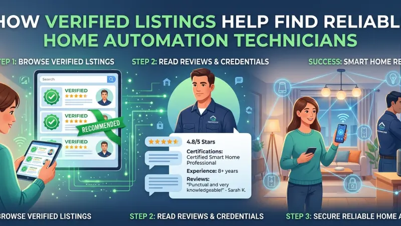 How Verified Listings Help Find Reliable Home Automation Technicians