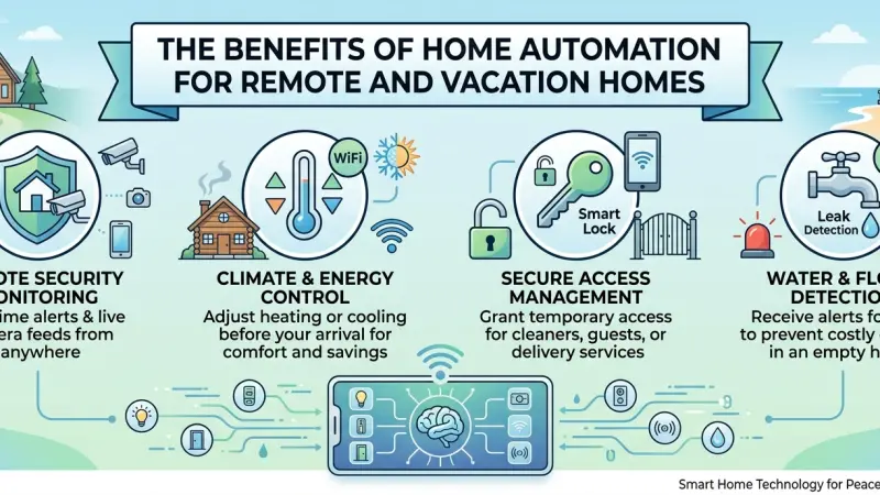 The Benefits of Home Automation for Remote and Vacation Homes