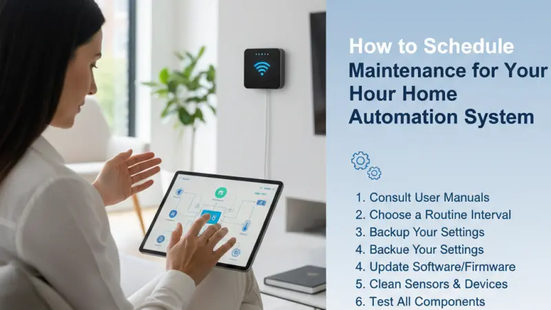 How to Schedule Maintenance for Your Home Automation System