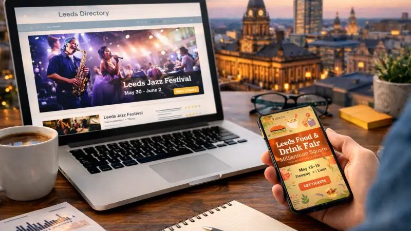 Event promotion using Leeds directories