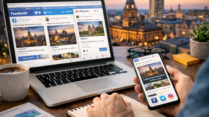 Social media integration with Leeds listings
