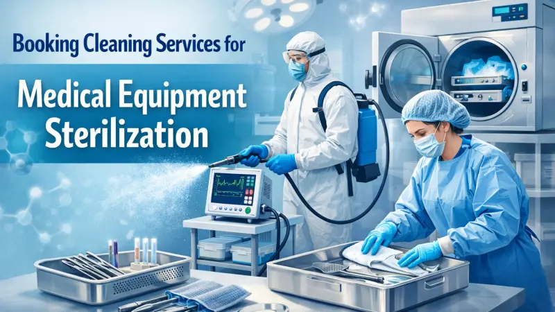Booking Cleaning Services for Medical Equipment Sterilization