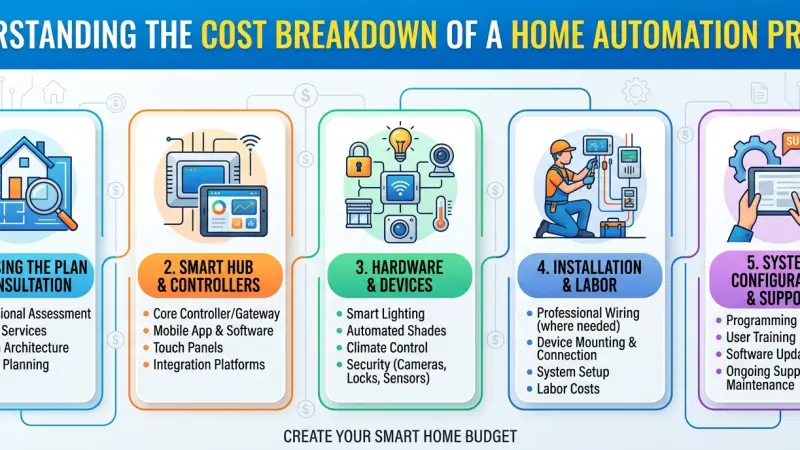 Understanding the Cost Breakdown of a Home Automation Project