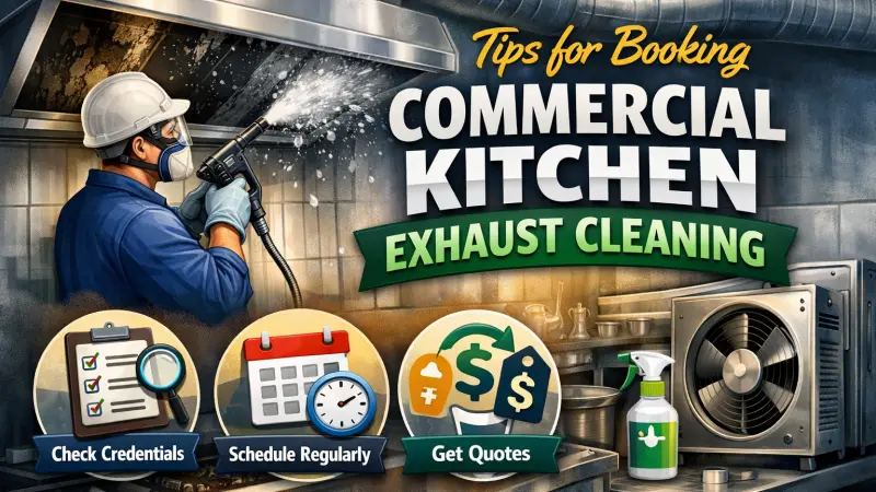 Tips for Booking Commercial Kitchen Exhaust Cleaning