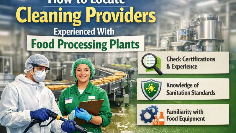 Locate Cleaning Providers for Food Processing Plants