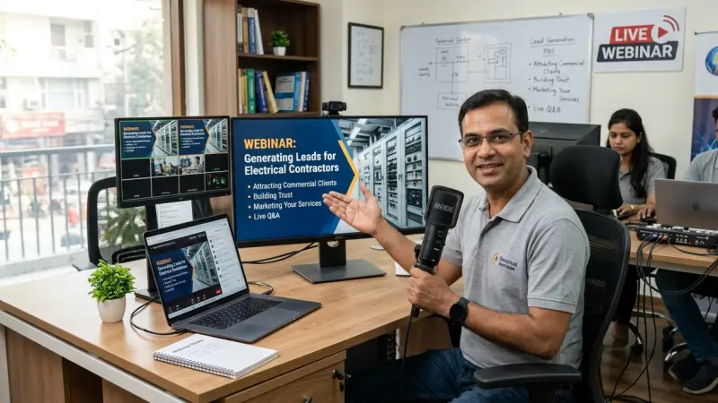 How to Host Webinars to Generate Leads for Electrical Contractors