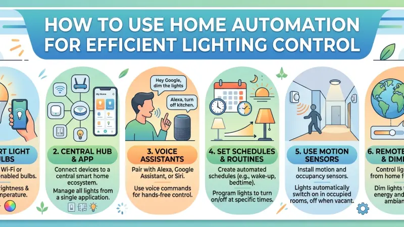 How to Use Home Automation for Efficient Lighting Control