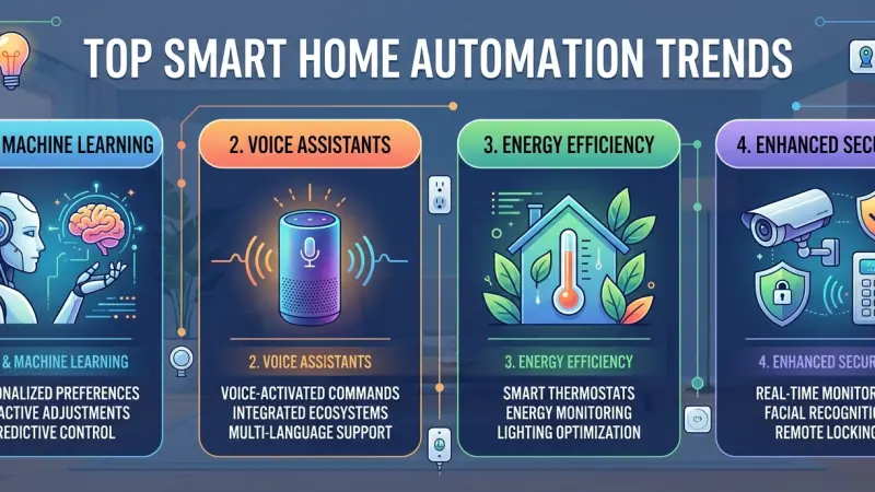 Top Smart Home Automation Trends