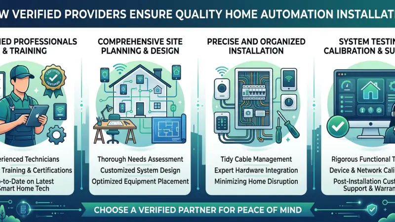 How Verified Providers Ensure Quality Home Automation Installation