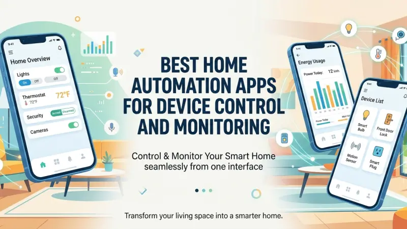 Best Home Automation Apps for Device Control and Monitoring