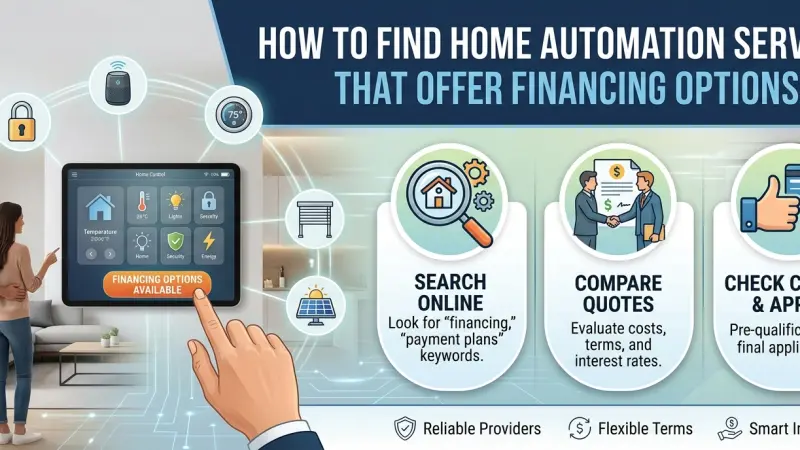 How to Find Home Automation Services That Offer Financing Options