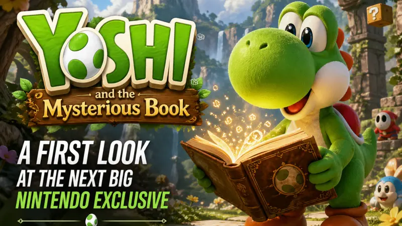Yoshi and the Mysterious Book A First Look at the Next Big Nintendo Exclusive