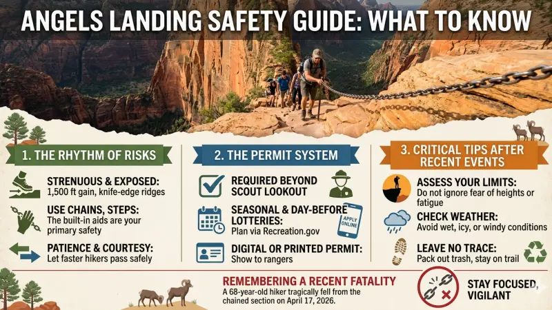 Angels Landing Safety What to Know After the Recent Fatal Fall in Zion National Park