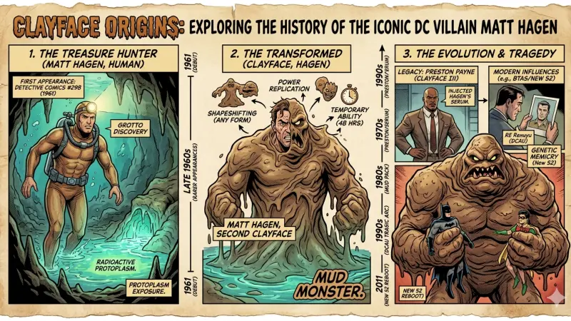 Clayface Origins Exploring the History of the Iconic DC Villain Matt Hagen
