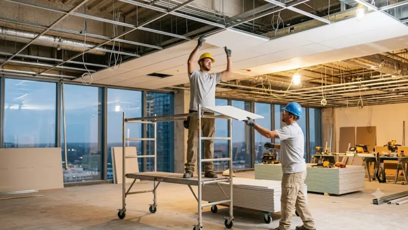 Choose the Right Commercial Ceiling Contractor for Your UK Workspace